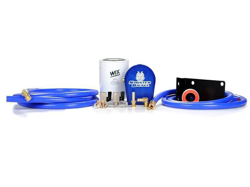 Dodge 2500 Coolant Filtration System - Sinister Diesel - Wix Filter - Blue Anodized - `07-`12 Dodge 2500 Coolant Filtration System - Sinister Diesel - Wix Filter - Blue Anodized - `07-`12
